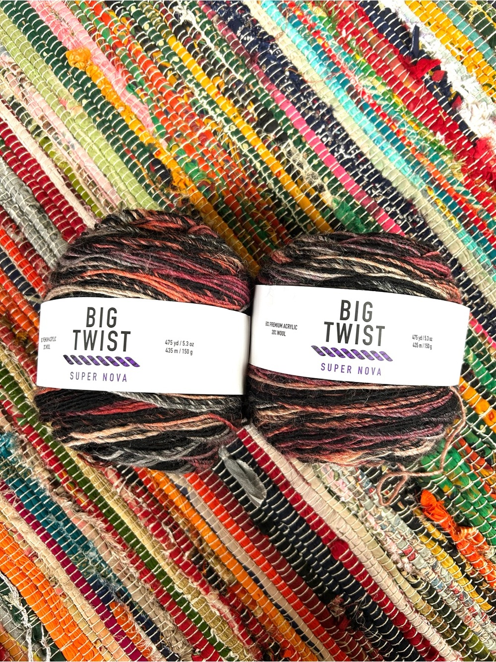 Joann Fabrics Big Twist Super Nova Mars Landing Yarn Pack of 2